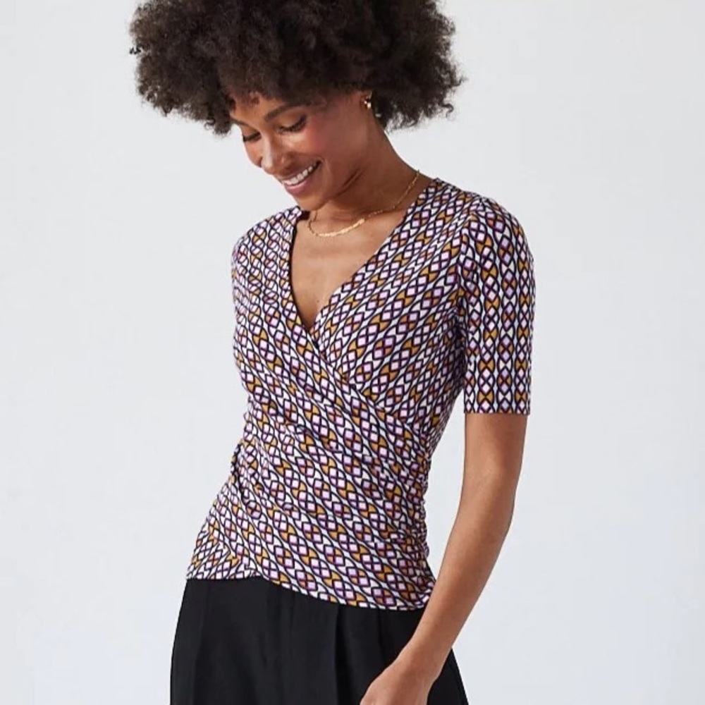 NWT Wrap style Top from Brass Clothing, Size Small